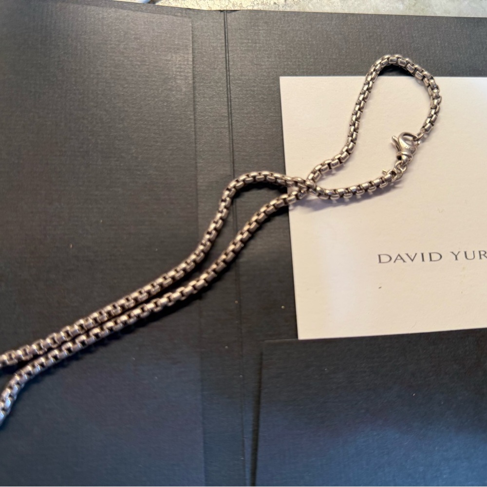Woman’s 16” David Yurman Silver Chain Necklace Timeless Jewelry